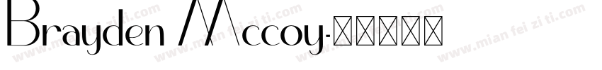 Brayden Mccoy字体转换